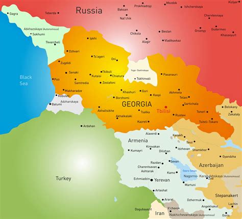 gürcistan türkiye haritası